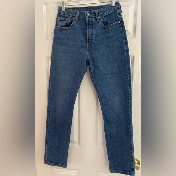 Levi's 501 Button Fly Blue Jeans. W27 L30. - Picture 5 of 8